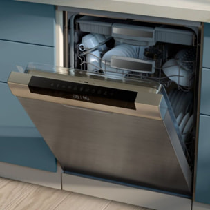 Airfryer PHILIPS NA353/10 friteuse sans huile double panier Blanc/Doré, Série 3000 9L (3+6L)