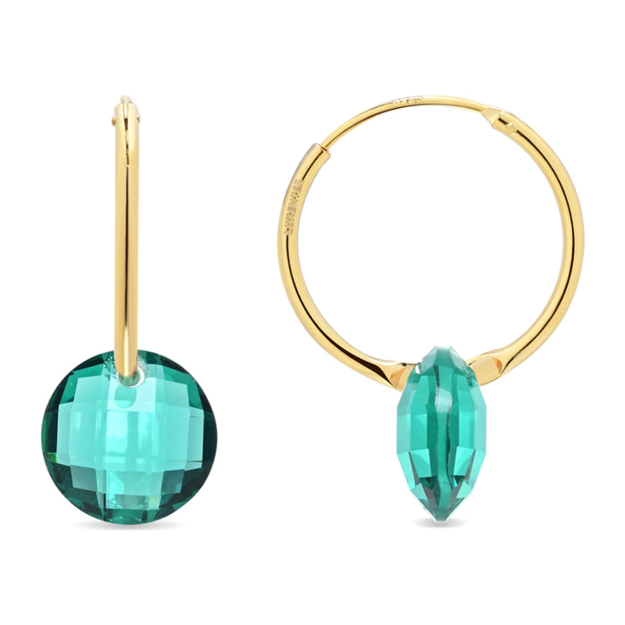 Pendientes Jafam acabado oro amarillo 18k