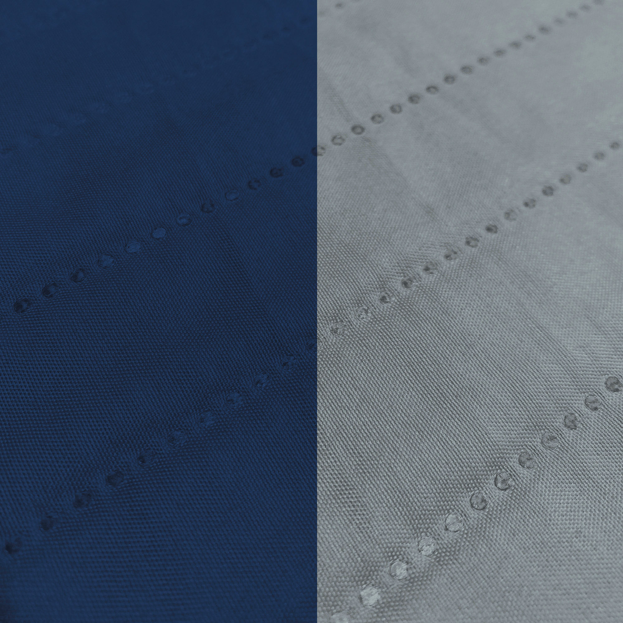 COPRIDIVANO TRENDY, Waterproof, Microfibra, No Stiro - BLU SCURO/GRIGIO CHIARO
