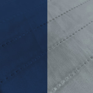 COPRIDIVANO TRENDY, Waterproof, Microfibra, No Stiro - BLU SCURO/GRIGIO CHIARO