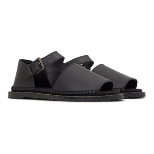Sandalia plana Polly en napa