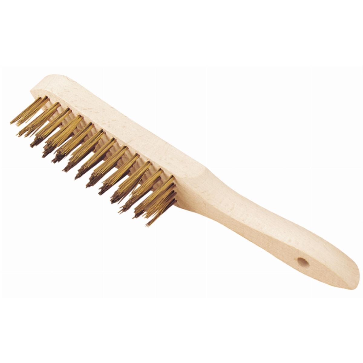 Brosse laitonnée à manche OUTILPARFAIT Laiton - 4 rangs - 712004