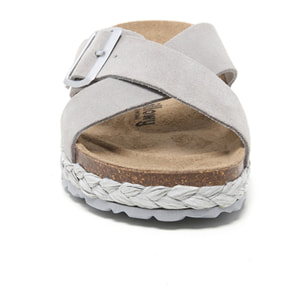 SANDALO CON ZEPPA BILLOWY GRIGIO