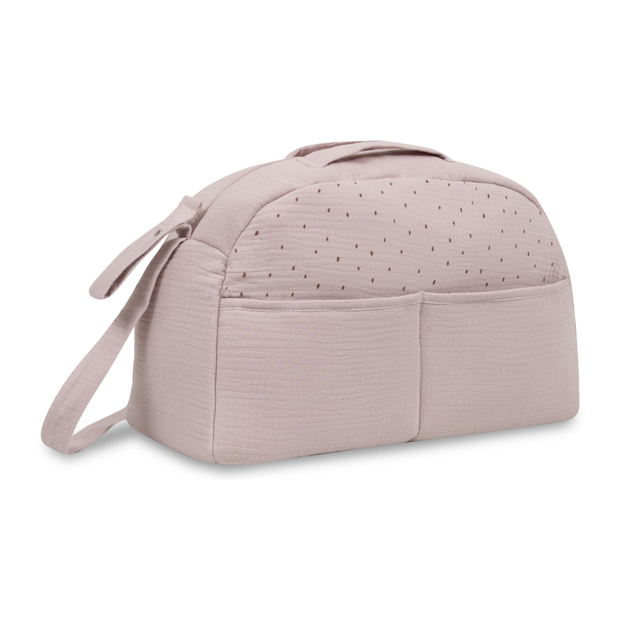 Bolso Maternal Muselina Puntos