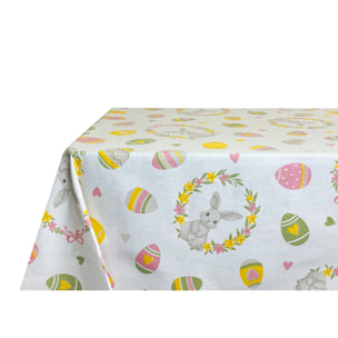 Tovaglia Cucina In 100% Cotone Made In Italy Disegno Ovetti 140x240