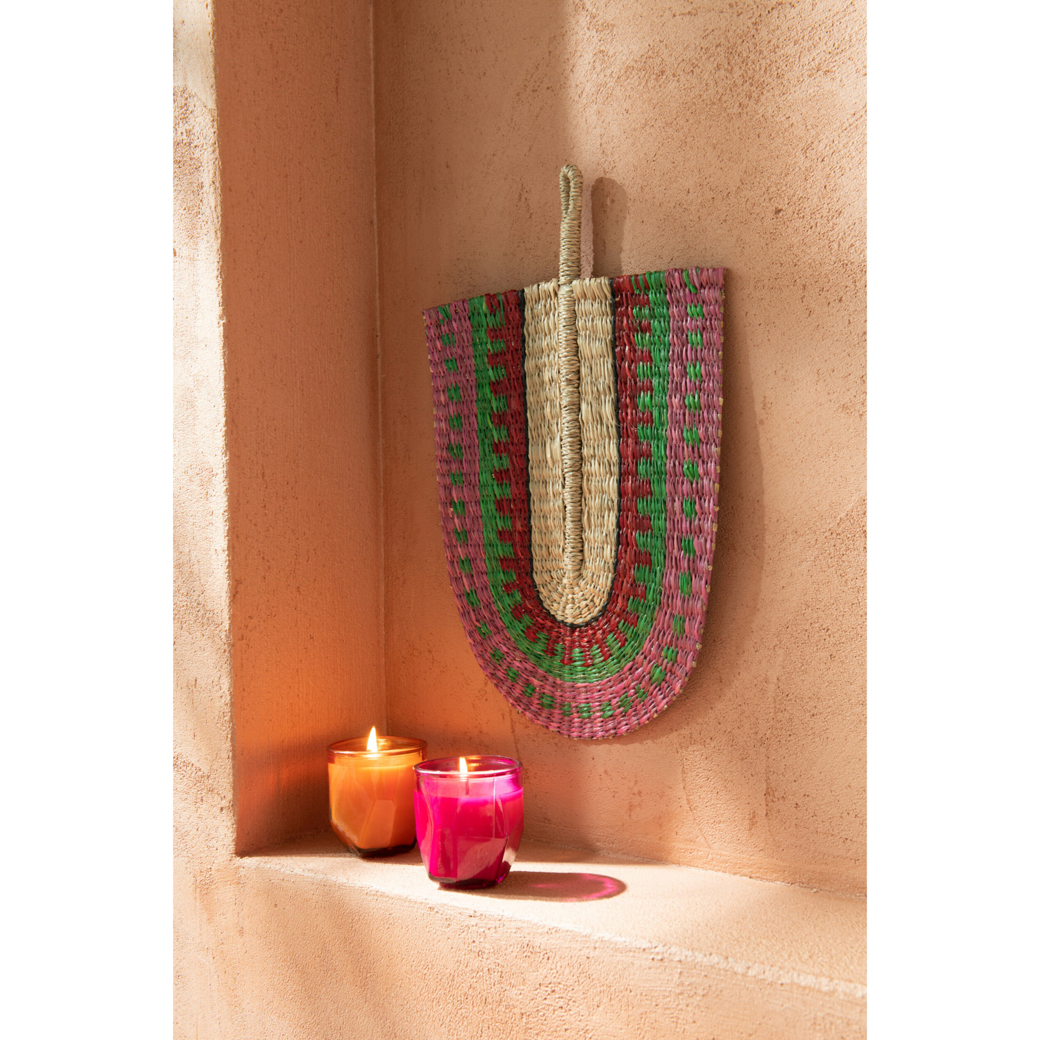 J-Line décoration Eventail - rotin - mix