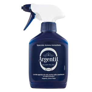 Argentil Silver Polish Spray Lucida Argento ad Azione Immediata - Flacone da 150ml