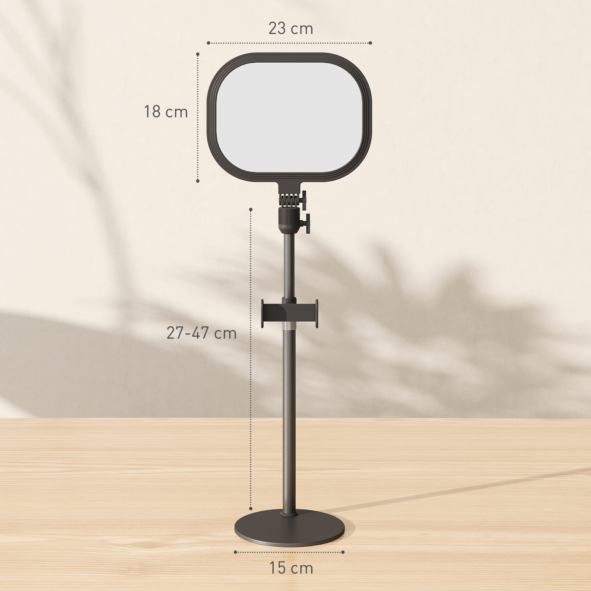 Lampe de bureau LED lampe de table dimmable 5 modes de couleur réglable port USB timer support téléphone noir
