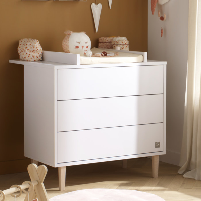 Plan à langer pour commode 3 tiroirs