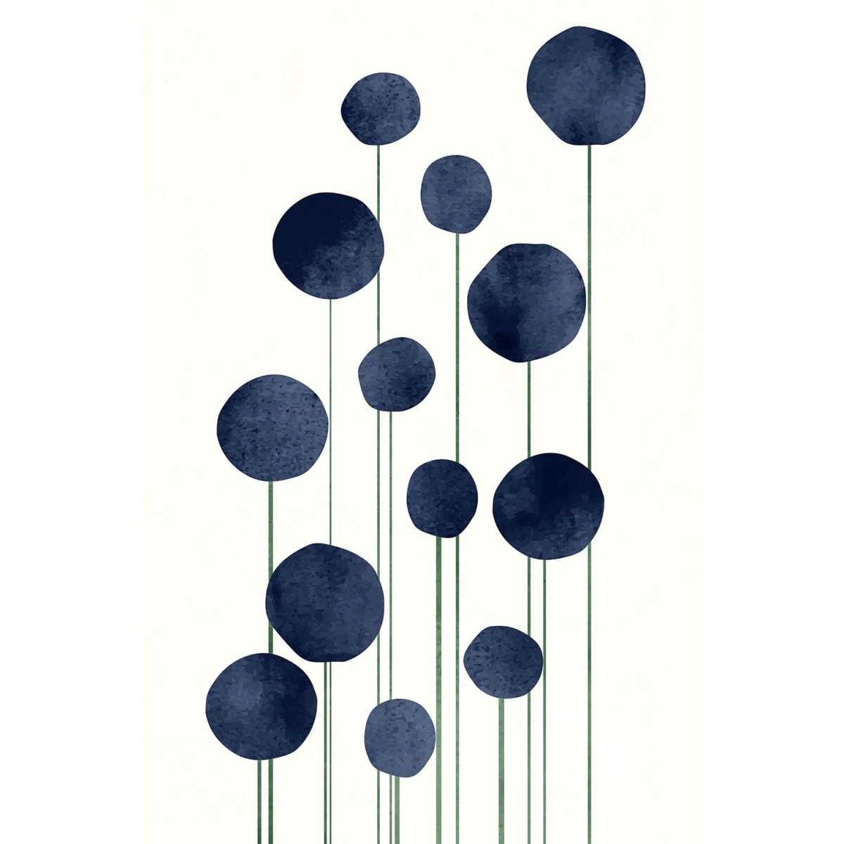 Tableau dessin fleurs d'eau Tableau plexiglas