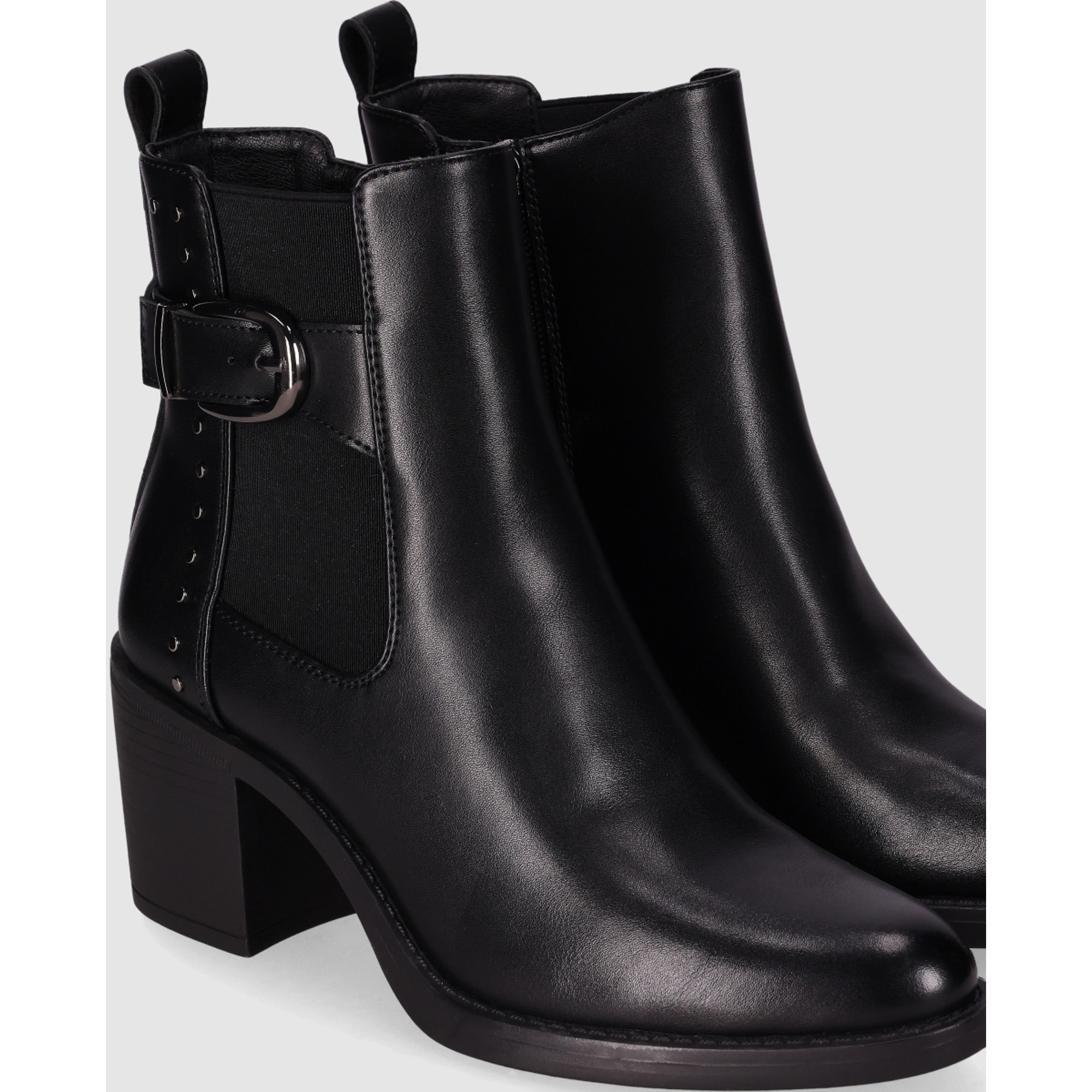 Botines - Negro - Tacón: 5 cm