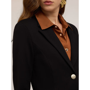 Motivi - Blazer sfoderata in punto milano - Nero