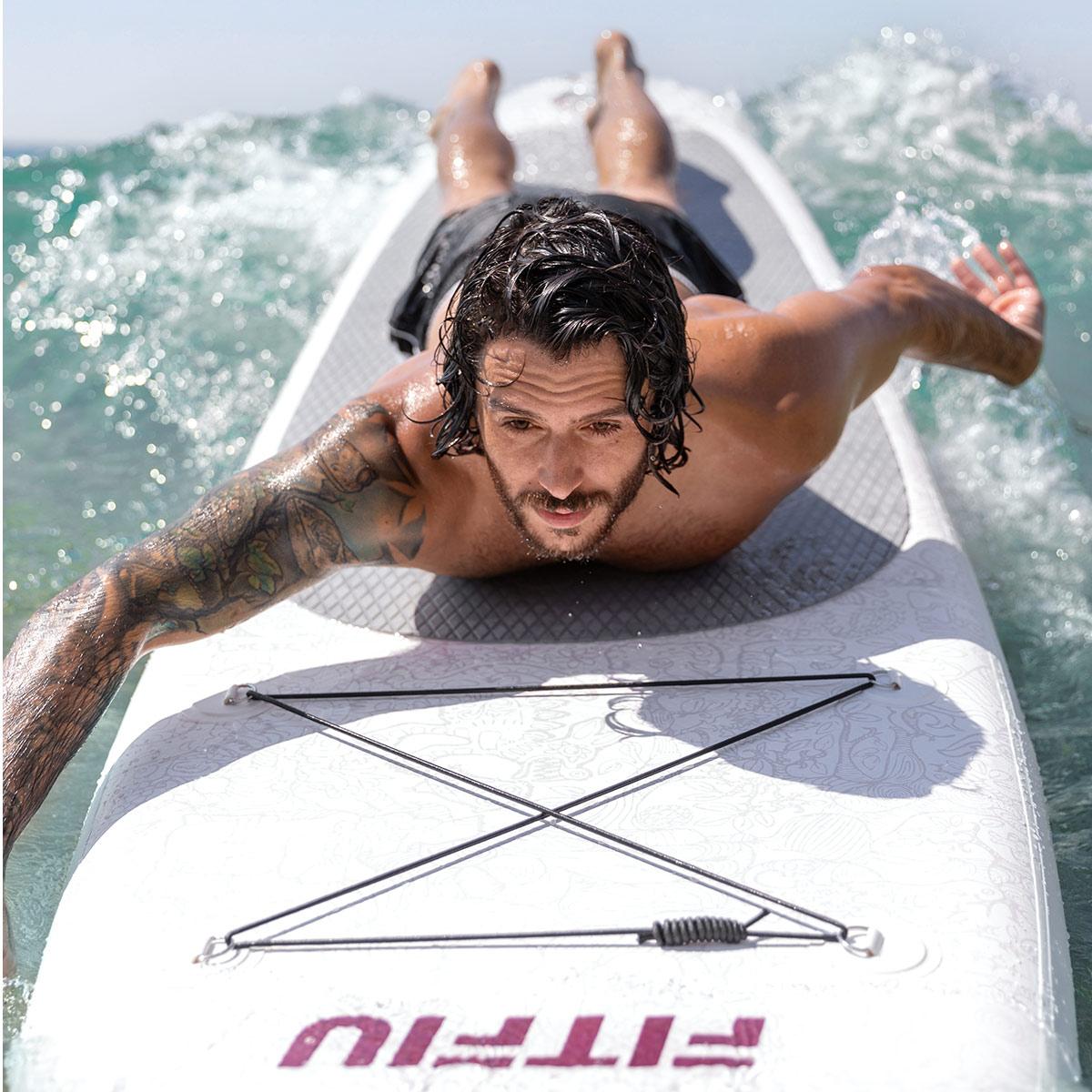 Tabla paddle surf hinchable FITFIU con accesorios y diseño azteca