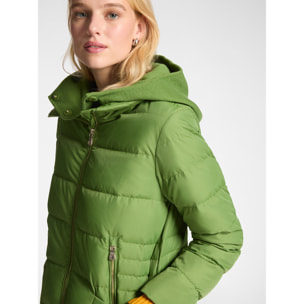 Elena Mirò - Plumífero de nailon opaco - Verde