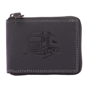 Portafoglio  da uomo In Vera pelle Made in Italy 9,5x12,5x2,5 cm