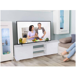 Meuble TV ''Frida'' - 155 x 31 x 42,5 cm - Gris