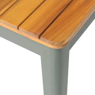 Table de jardin bois d'acacia + 10 assises CALENA + SENORA