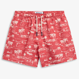Sebago - Costumi da Bagno Uomo Rosso - Sandbeach