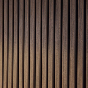 Panneaux muraux acoustiques, tasseaux décoratifs noyer KYOTO