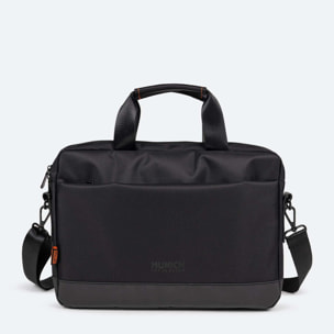 Maletín Bandolera Porta Portátil Negro BRIEFCASE. X-VENTURE