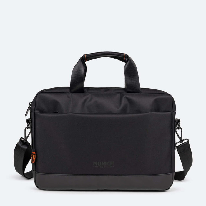 Maletín Bandolera Porta Portátil Negro BRIEFCASE. X-VENTURE