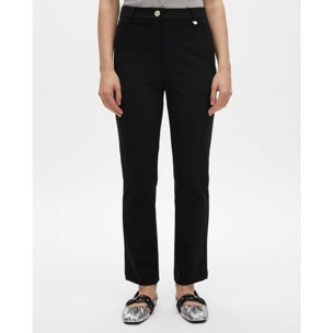 Pantaloni Basici in Tessuto Tecnico