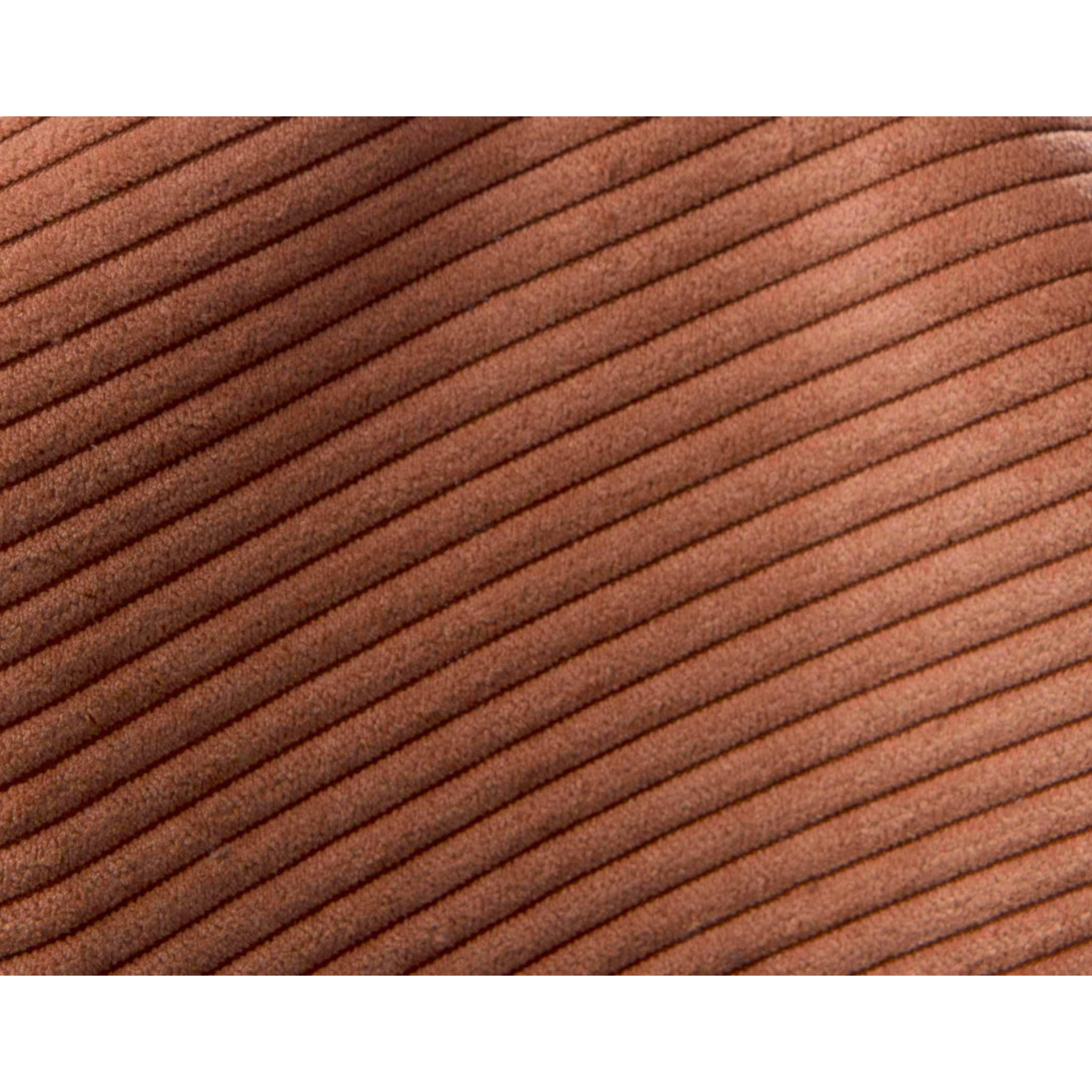 Lumi - Banquette convertible clic-clac 1 place en velours côtelé - Terracotta