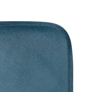 Galette de chaise Lilou bleu canard D38x38cm