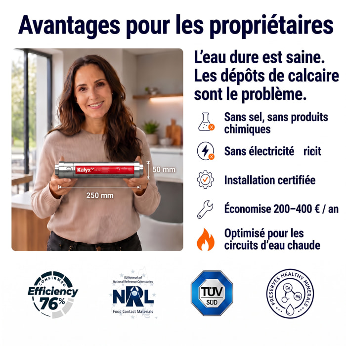Alternative adoucisseur d'eau KalyxX Red Line 1" (IPSKXFRRG1)