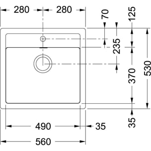 Sirius - SID 610/560 Tectonite® Carbone Evier (114.0264.011)