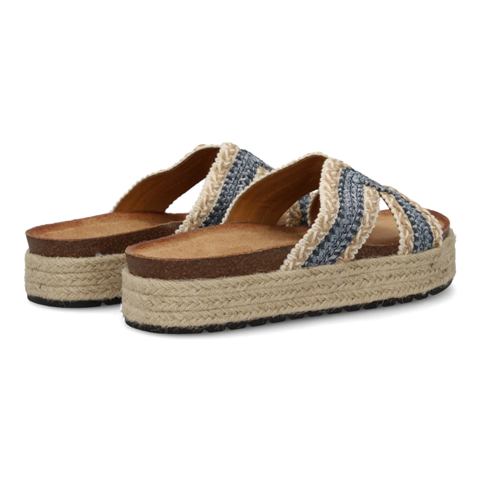 Sandalias planas de mujer con diseño trenzado, comodas para cualquier ocasión