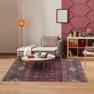 Tapis oriental tissé motif ethnique MIBU