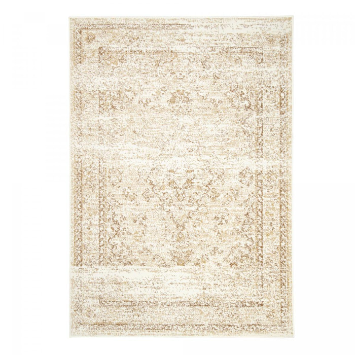 Tapis salon vintage patiné, design élégant intemporel JARA