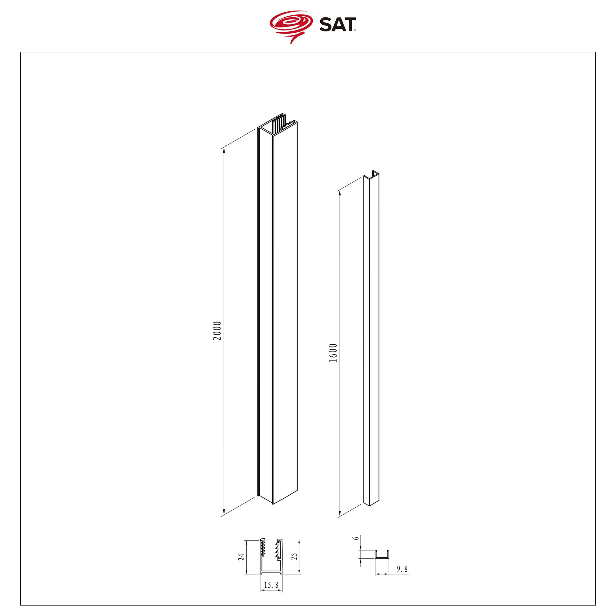 Set pour SAT Walk-in (SATWIPROFILZ)