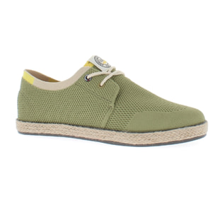 Armata di Mare Scarpe Uomo Espadrillas Stringate con Soletta Comfort AMU S24N523 Khaki