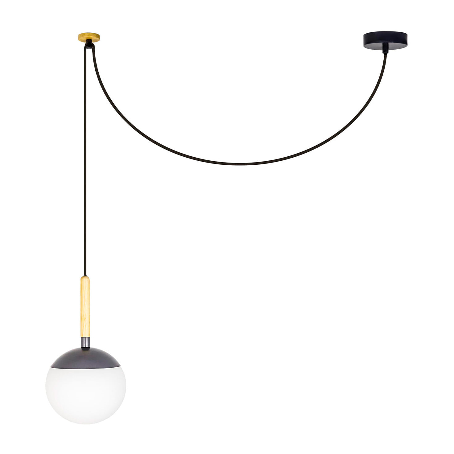 MINE Lampe suspension grise