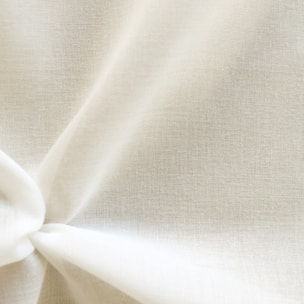 Tissu en voile d'étamine unie et bas plombé - Beige
