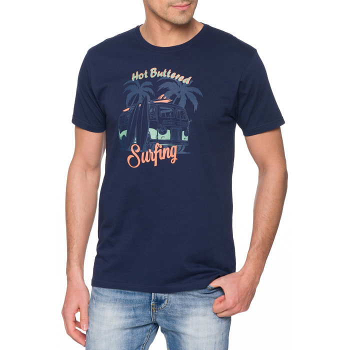 Camiseta Hot Buttered MAGNETIC Azul Marino