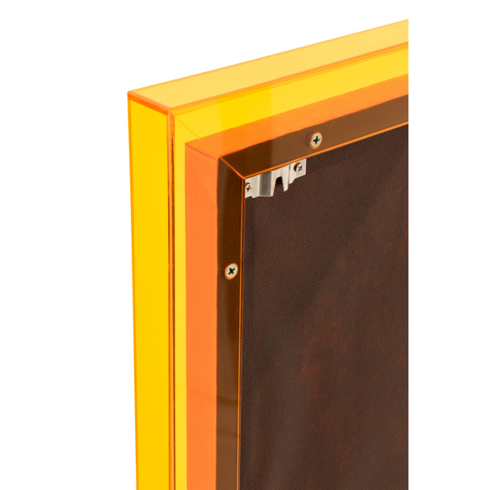 J-Line Décoration Murale Moderne - toile - orange fluo