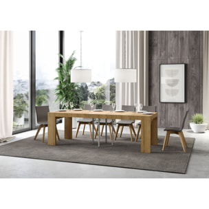 Table extensible 90x90/246 cm Roxell Premium Chêne Nature