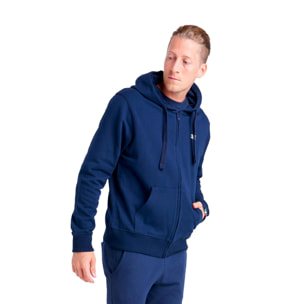 Sudadera de hombre Leone con capucha y cremallera Basic