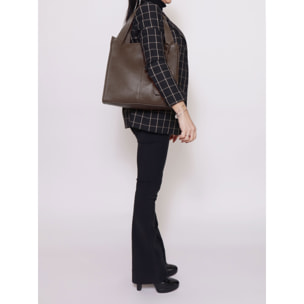 Borsa a spalla da donna - Modello Seraphina Ultra - Vera pelle - 34.0 x 32.0 x 11.0 cm