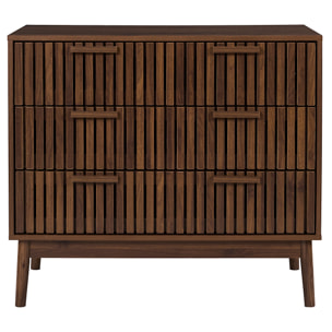 Commode - HOME DECO FACTORY - Klaus - Élégante - Foncée - Marron