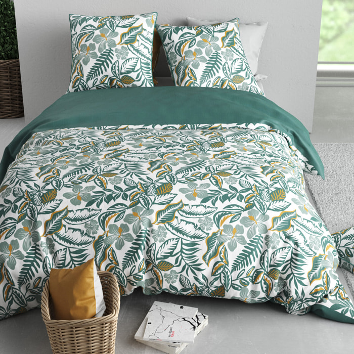 Parure housse de couette 3pcs 100% coton 57 fils sally