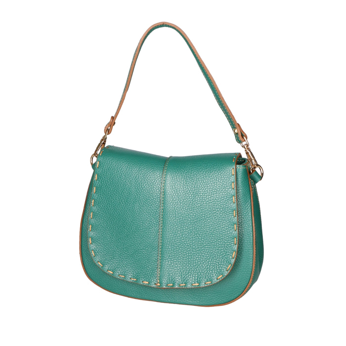 Borsa a spalla da Donna Winona in Vera Pelle Made in Italy 26x20x13 cm
