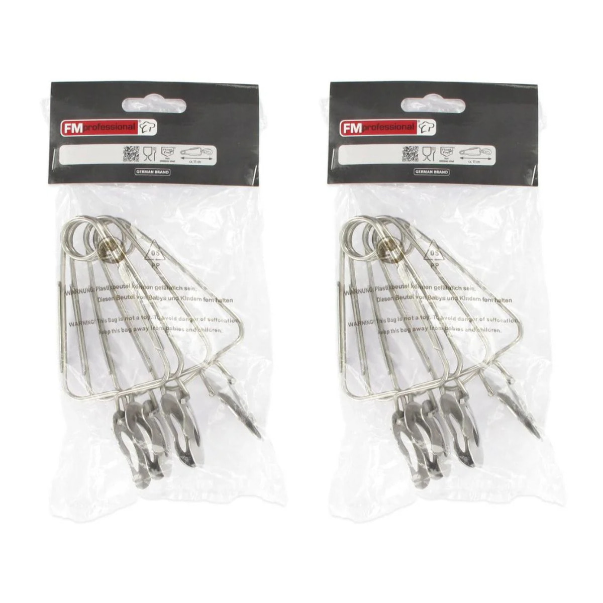 Lot de 8 pinces à escargots FM Professional Gourmet Edition