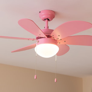 Ventilador de techo con luz EnergySilence Aero 3600 Vision Full Pink Cecotec