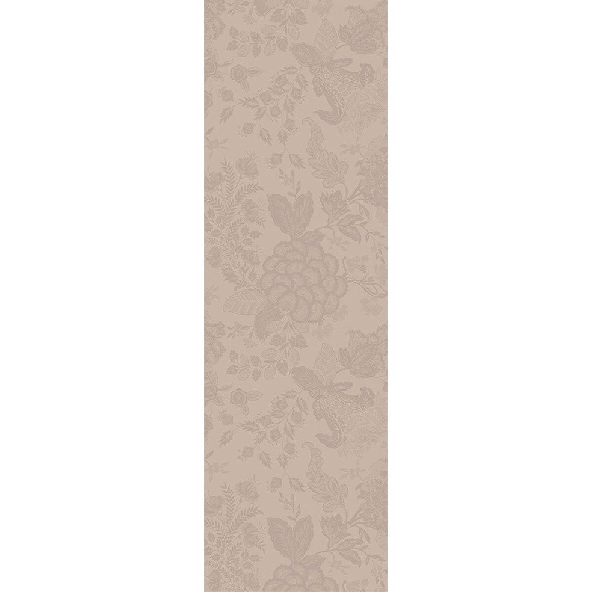 Chemin de table métis lin & coton anti tache motif jacquard Mille giverny naturel