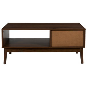 Table Basse - HOME DECO FACTORY - Klaus - Élégante - Pratique - Marron