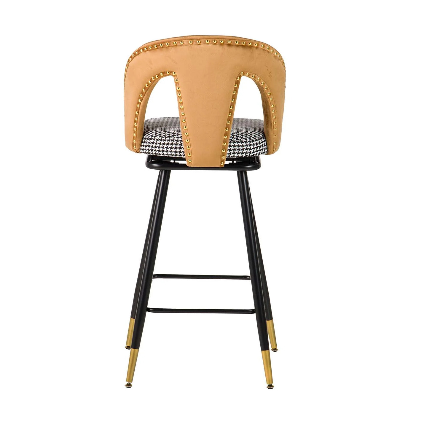 Taburete Bar Velvet Amarillo Harbor 46x53x106 Cm